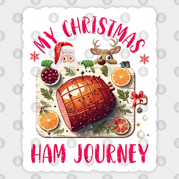 Christmas Ham Sticker by JessArty